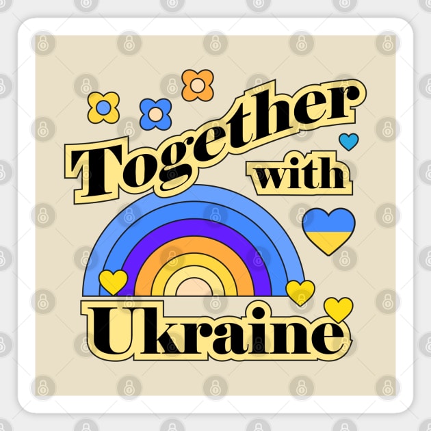 Together with Ukraine Magnet by grafart